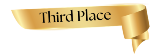 Third Place on Gold ribbon scroll