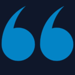 blue quote