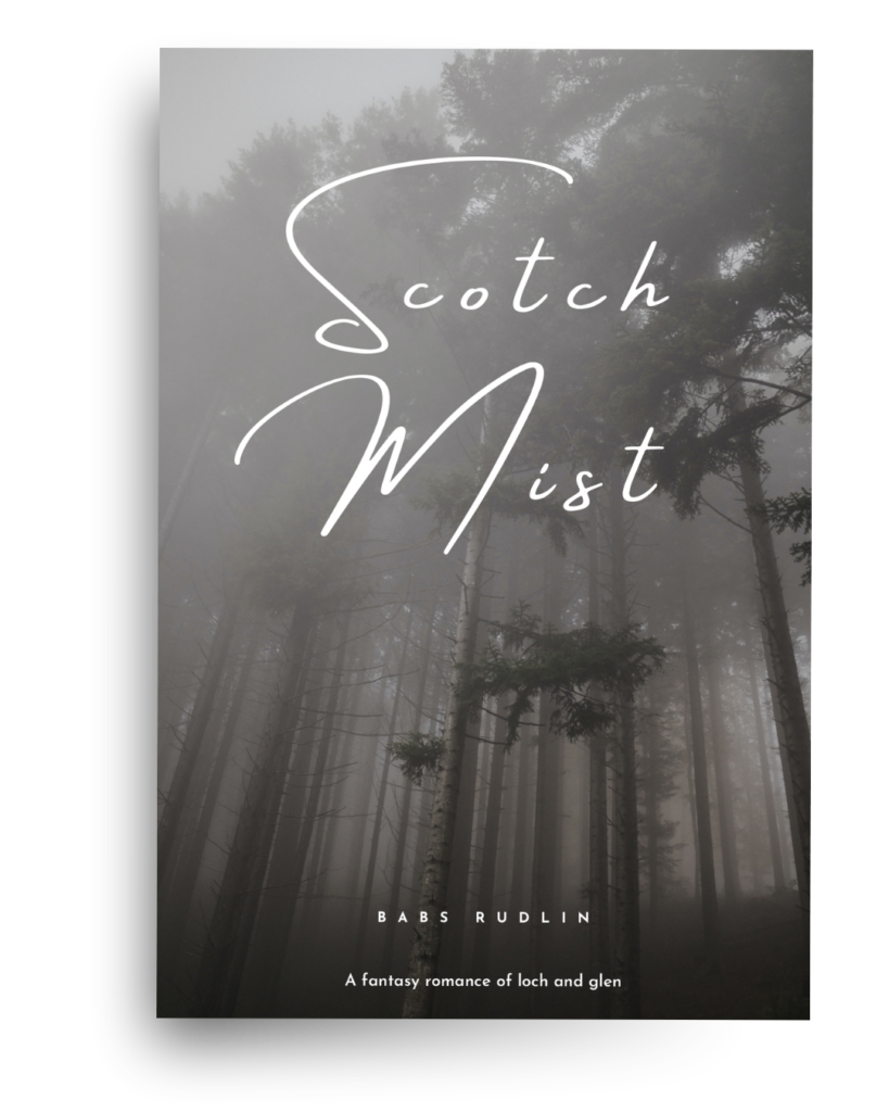 misty forest image on the cover of Scotch Mist by Babs Rudlin